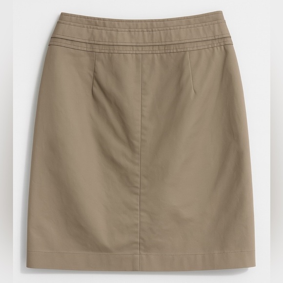 Loft Size 6 Khaki Pencil Skirt 29” Waist | Work Casual Classic Neutral Skirt - Picture 2 of 4